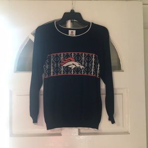 Broncos NFL sweater warm and comfy!!!!